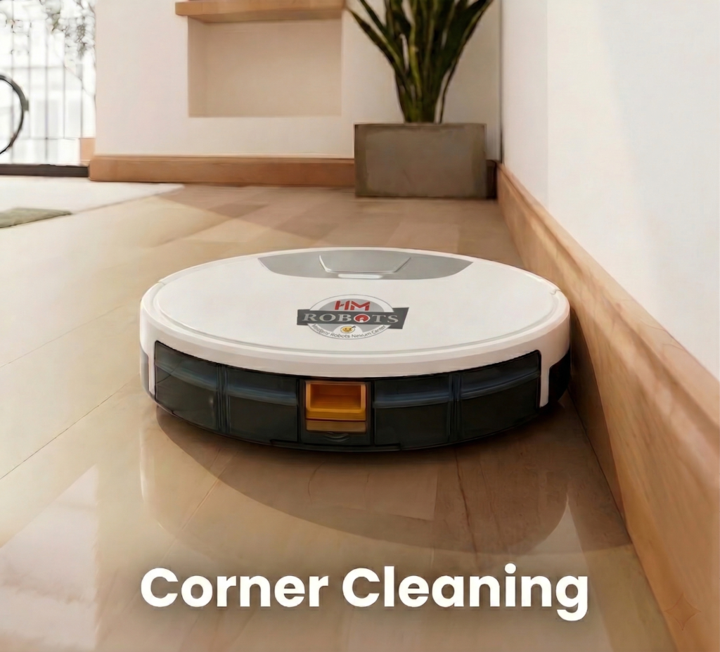 Smart robot vacuum cleaner in action